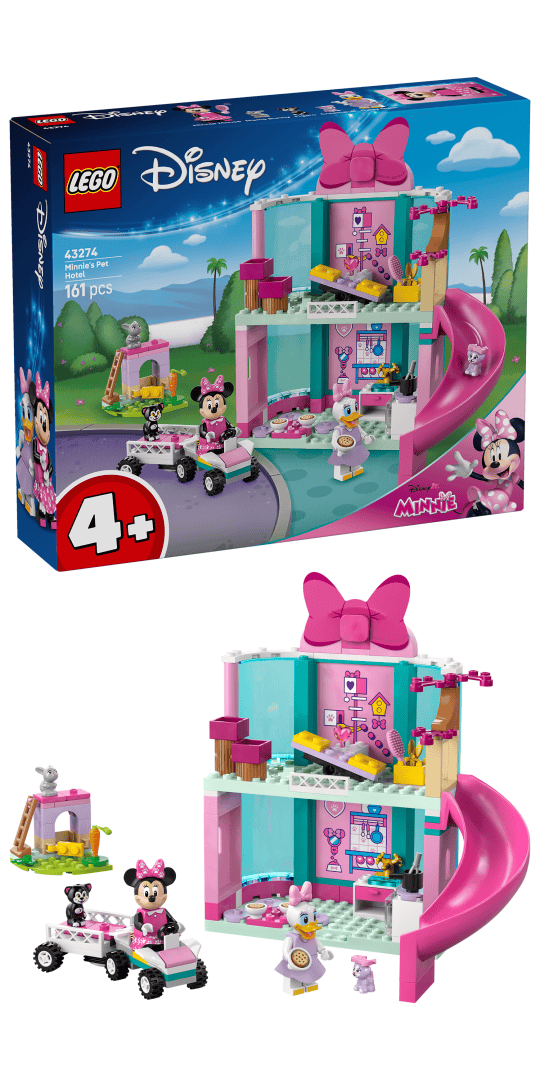 Lego Jucării Set Constructie LEGO Disney Minnie 43274 | Hotel Animale, 265 Piese, 4+