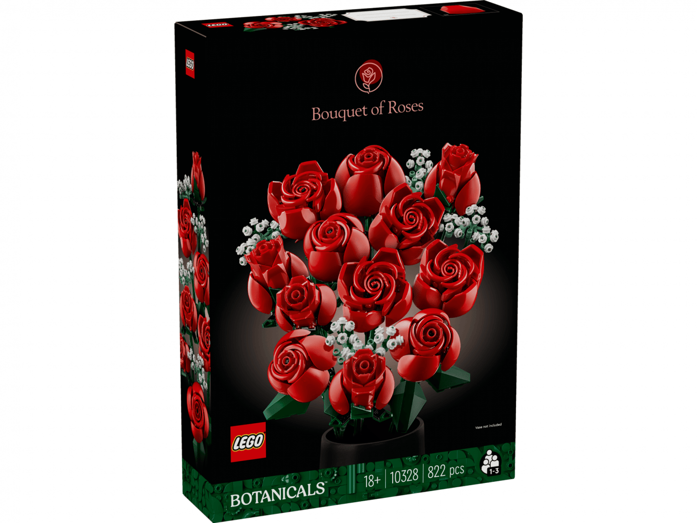 Lego Jucării Set Constructie LEGO Icons 10328 | Buchet de Trandafiri, Decor, Cadou