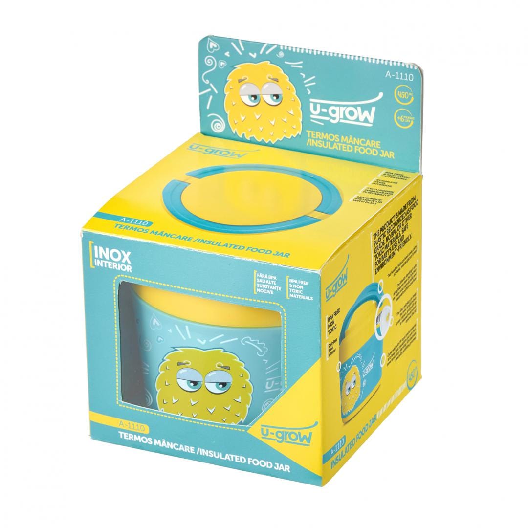 U-Grow Alimentație bebe Recipient Termic Mancare Bebelusi U-Grow A-1110 | 450ml, Pastrare Caldura