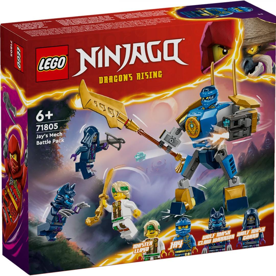 Lego Jucării Set Constructie LEGO Ninjago 71805 | Pachet Lupta Robotul lui Jay, Cadou