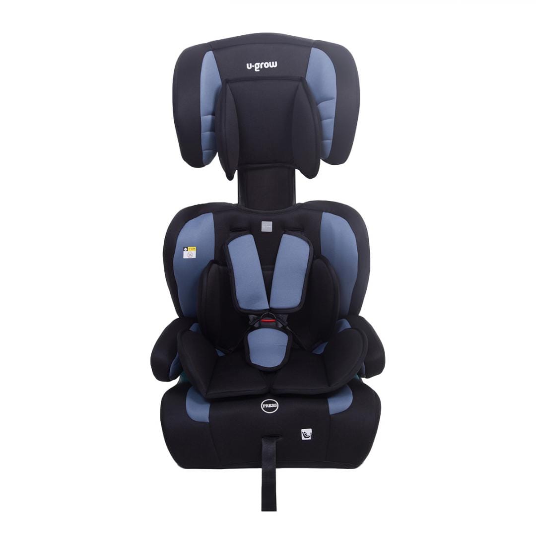U-Grow Puericultură Scaun Auto U-Grow UG-301-GR | 15M-12Y, 76-150cm, R130, Gri/Albastru