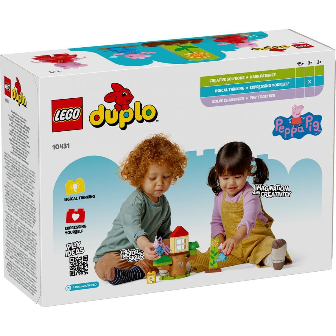 Lego Jucării Set Constructie LEGO Duplo 10431 | Gradina si Casa din Copac Peppa Pig, 59 Piese, 2+