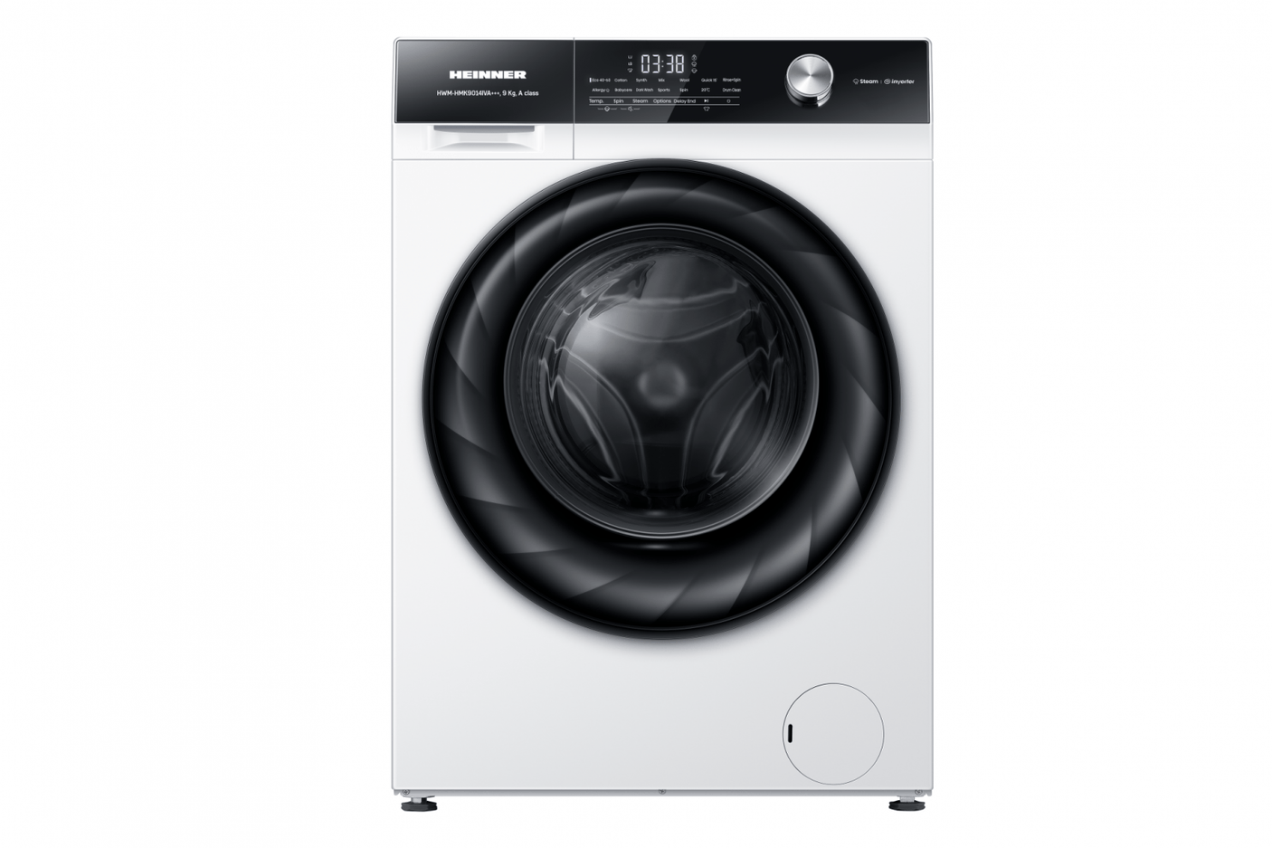 Heinner Masina de spalat rufe Masina de spalat rufe Heinner HWM-HMK9014IVA+++ | 9kg, 1400RPM, Inverter, A+++, 60x61x85cm