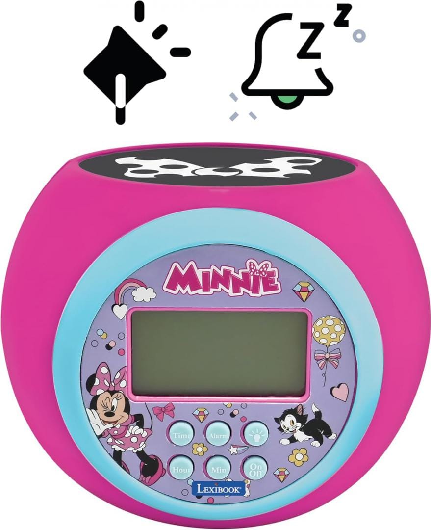 Lexibook Jucării Ceas Desteptator Lexibook RL977MN | Proiector, Minnie Mouse, Copii