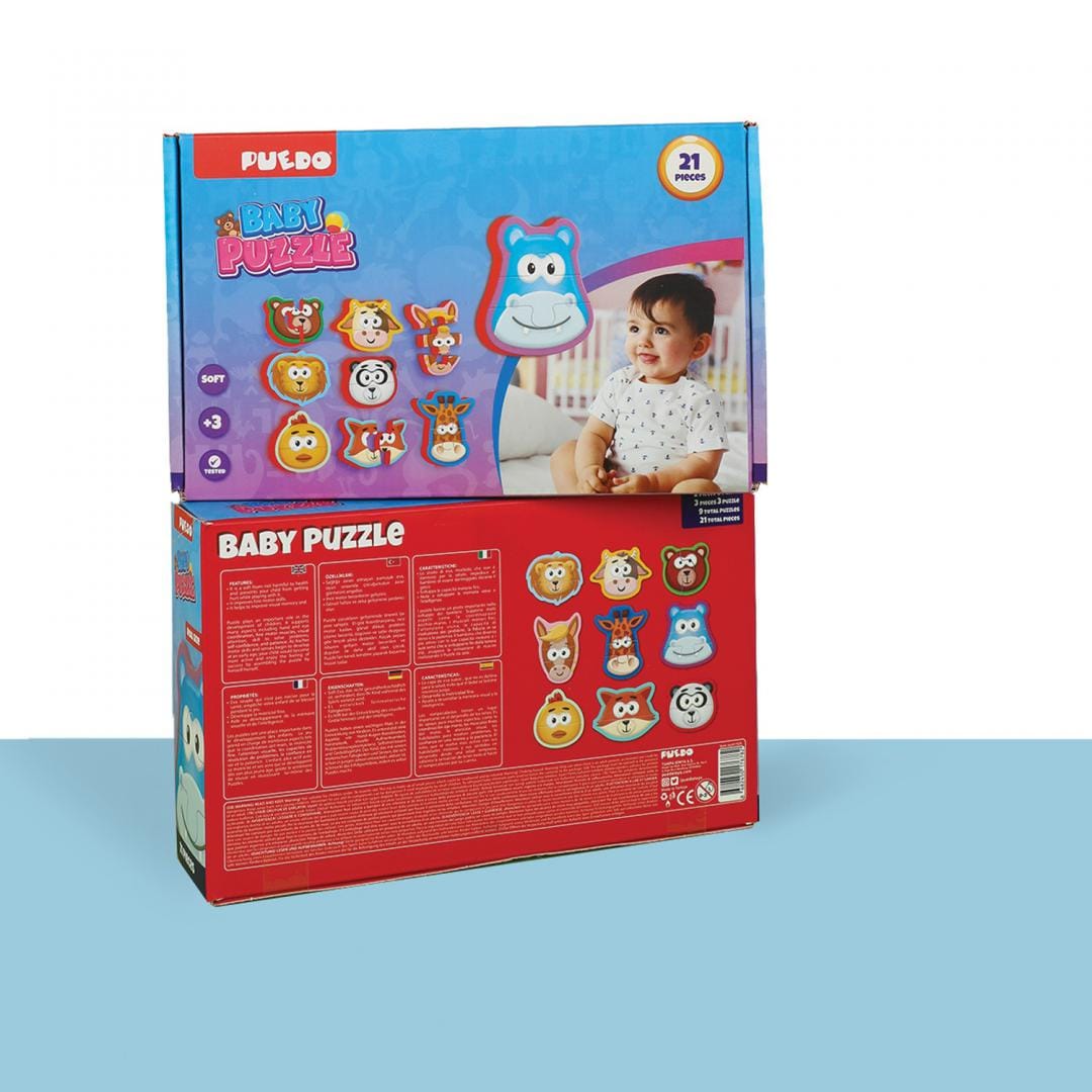 Puedo Toys Jucării Puzzle Baby Puedo Toys PUEDOK1929 | Spuma EVA, 21 Piese, Educativ