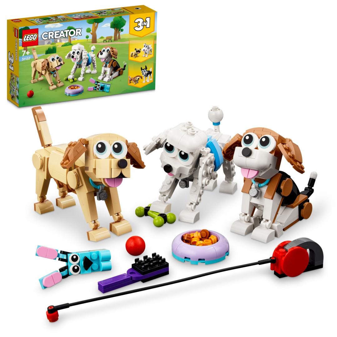 Lego Jucării Set Constructie LEGO Creator 3-in-1 31137 | Catei Adorabili, Multicolor, 8+, Cadou