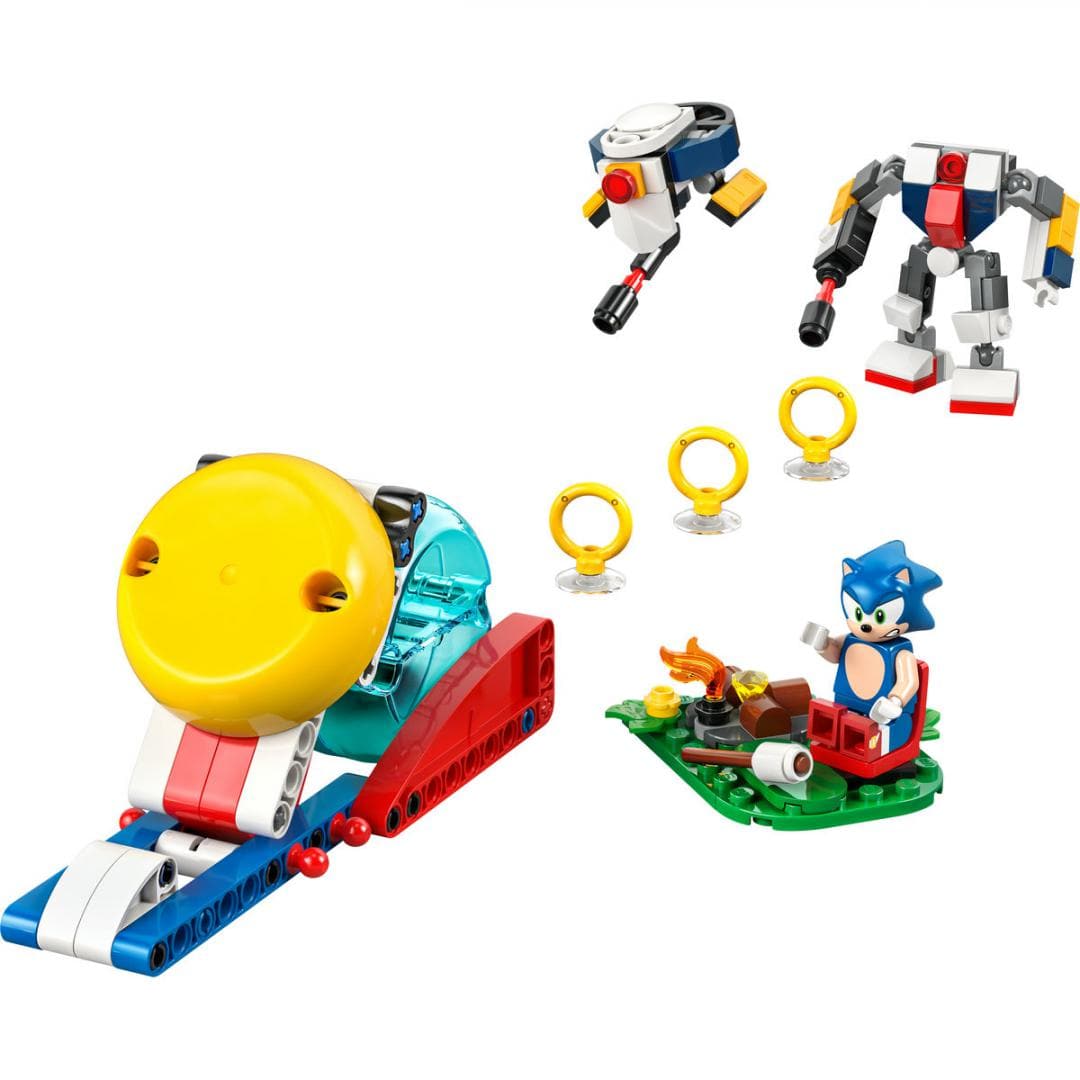 Lego Jucării Set Constructie LEGO Sonic 77001 | Infruntare la Focul de Tabara, Cadou