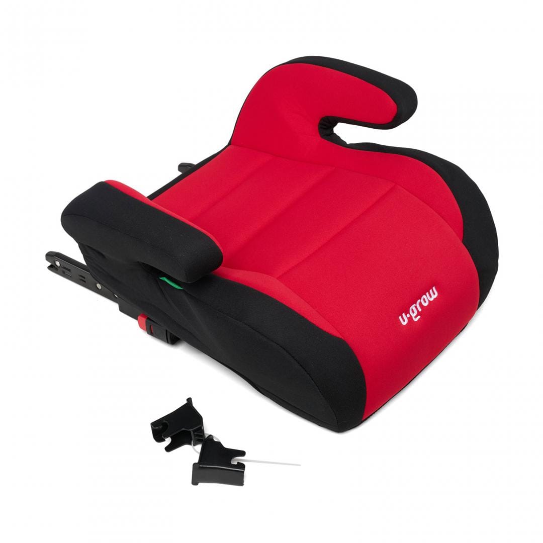 U-Grow Puericultură Inaltator Auto U-Grow UG-HB53B-RED | 125-150cm, Omologare R129, Isofix, Negru/Rosu