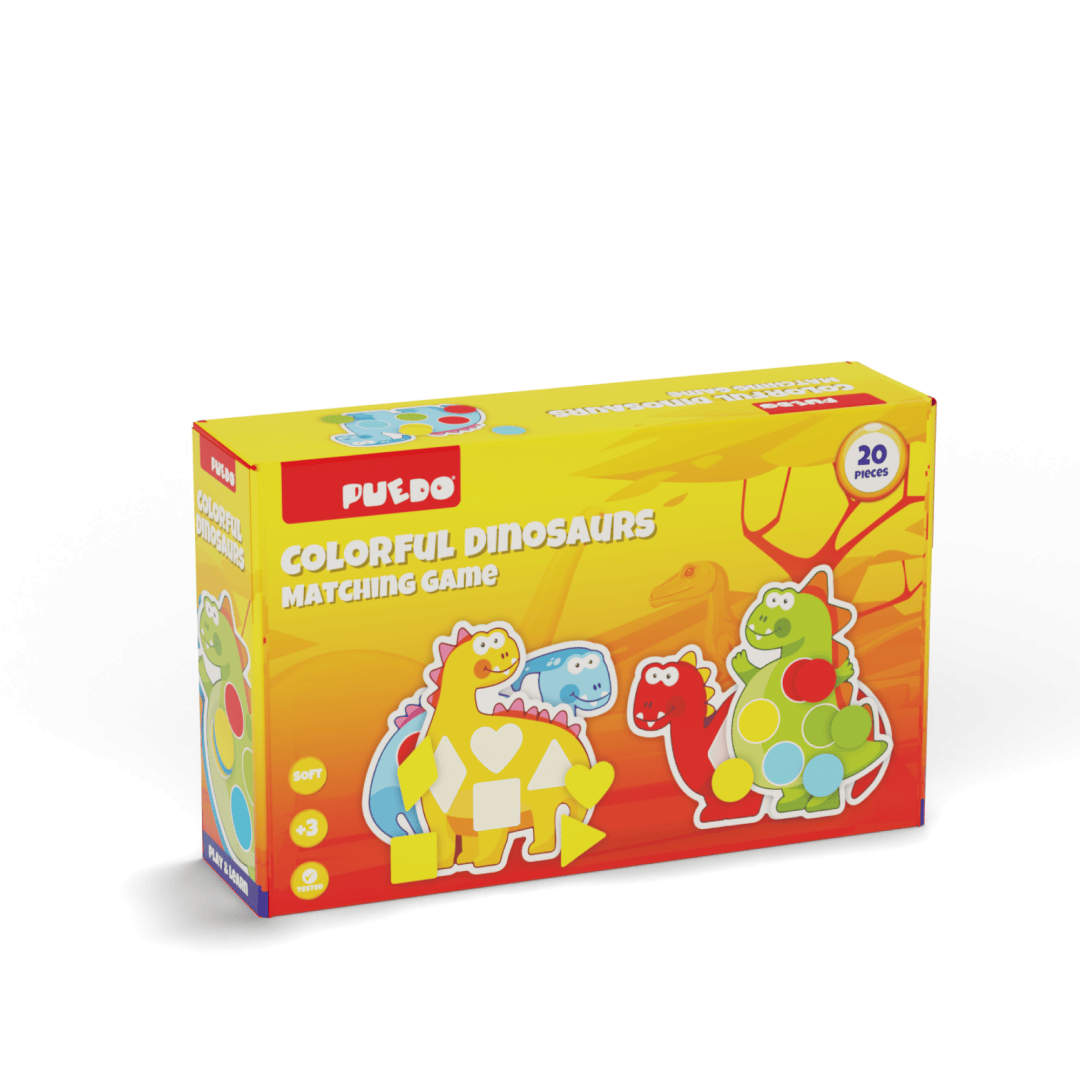 Puedo Toys Jucării Joc de Potrivire Puedo Toys PUEDOK1910 | Spuma EVA, Dinozauri, Educativ