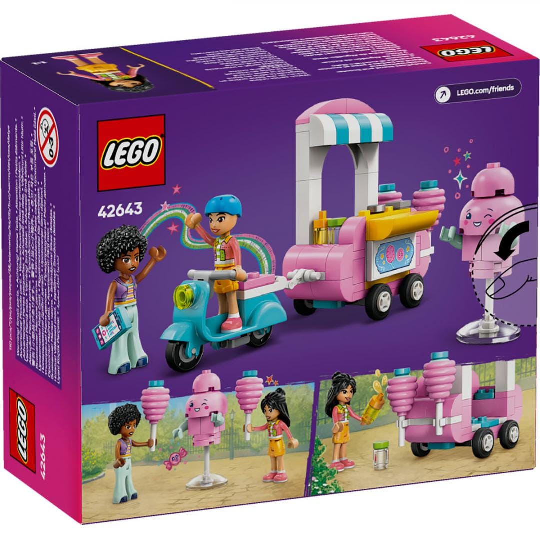 Lego Jucării Set Constructie LEGO 42643 | Taraba cu Vata de Zahar si Scuter, Cadou