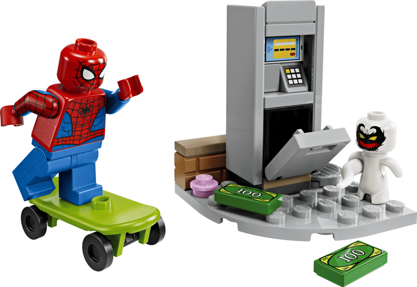 Lego Jucării Set Constructie LEGO 30725 | Omul Paianjen vs Antivenom, Polybag, Cadou