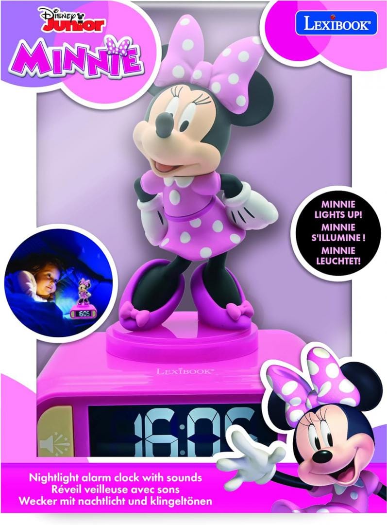 Lexibook Jucării Ceas Desteptator Lexibook RL800MN | Lumina 3D, Minnie Mouse, Copii