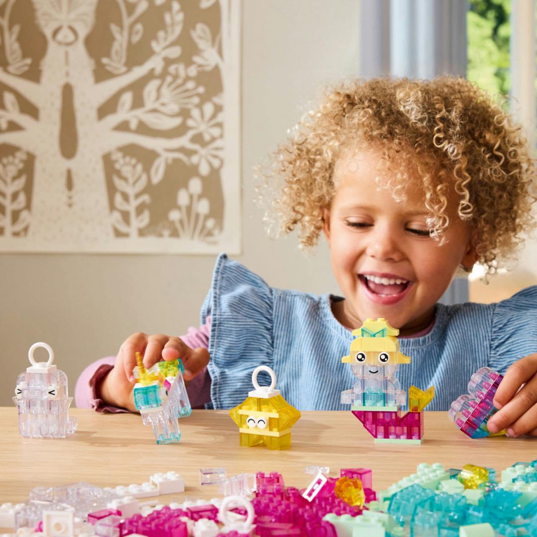 Lego Jucării Set Constructie LEGO 11040 | Cutie Transparenta Magica, Creativ, Cadou