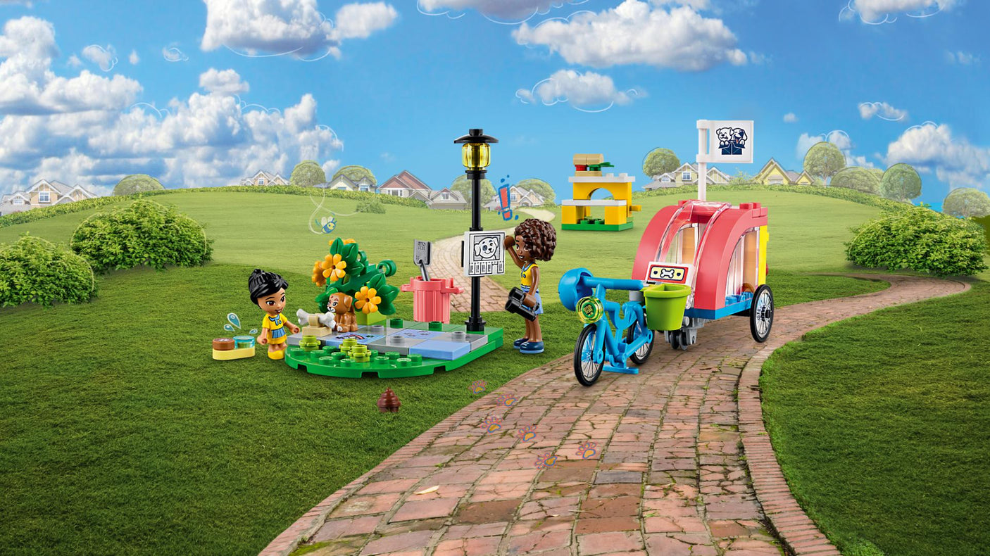 Lego Jucării Set Constructie LEGO Friends 41738 | Bicicleta Pt. Salvarea Cainilor, Cadou