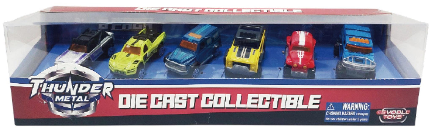Cevodle Jucării Set Masinute Die Cast Cevodle CEV64071-0001MIX | 6 Camionete, 1/64, 7.5cm