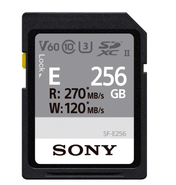 Sony Card de memorie Card Memorie Sony SD 256GB SFE256.AE | UHS-II, SF-E Series, 256GB