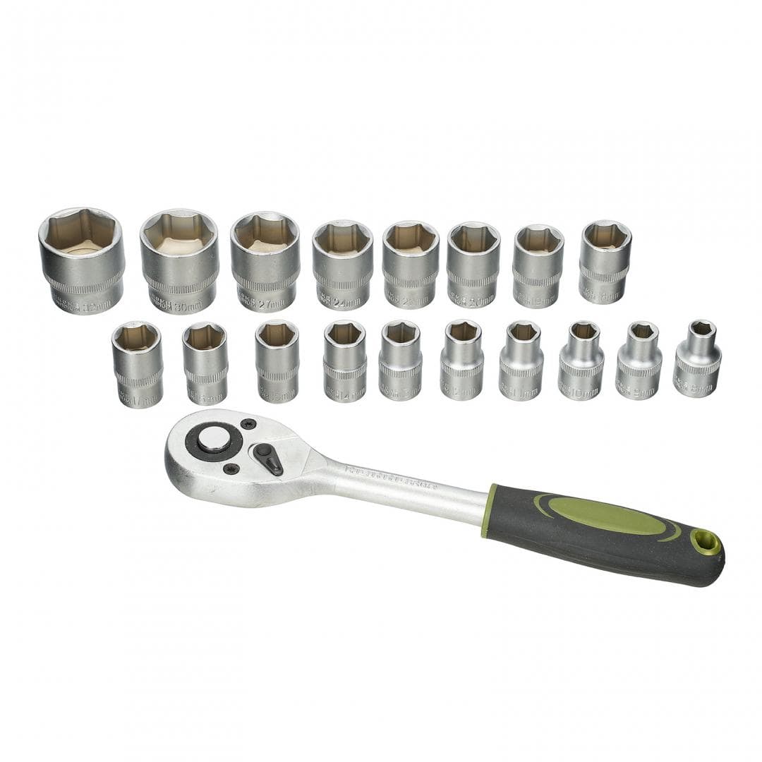 Heinner Set scule Set Scule Heinner CTSM019 | 19 Piese, 1/2", CR-V