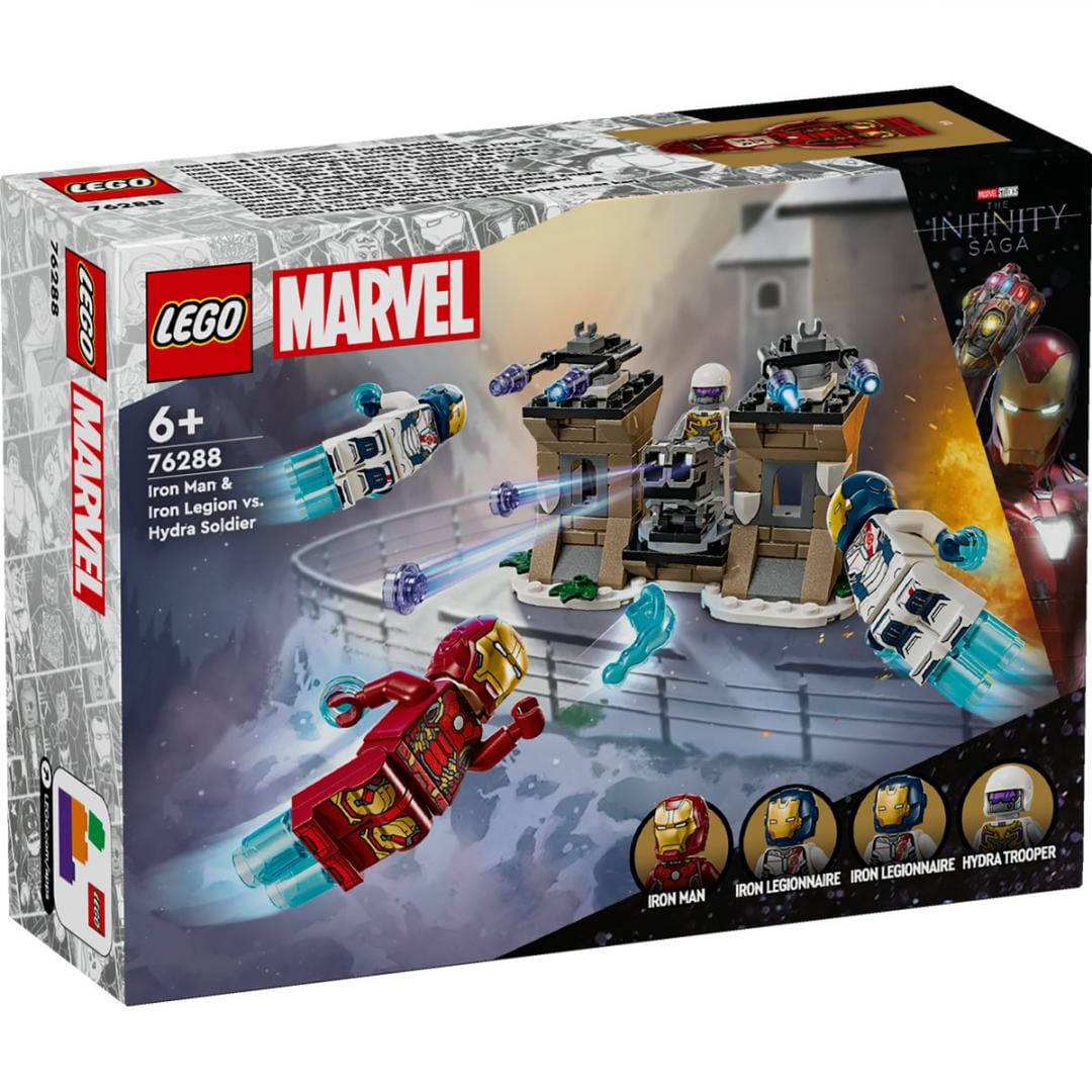 Lego Jucării Set Constructie LEGO Marvel 76288 | Iron Man vs Soldat Hydra, Cadou