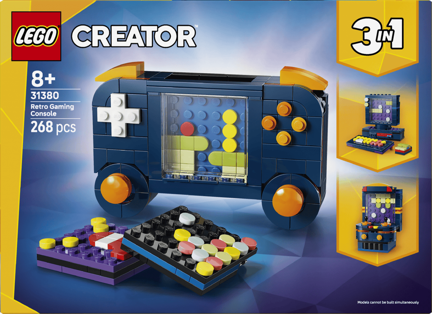 Lego Jucării Set Constructie LEGO Creator 31380 | Consola Jocuri Video Retro, 3-in-1, Cadou