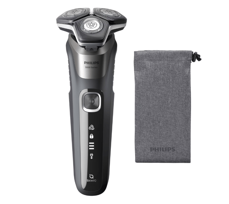 Philips Aparat de barbierit Aparat de barbierit Philips S5887/10 | Seria 5000, umed/uscat, SkinIQ, 360°, LED