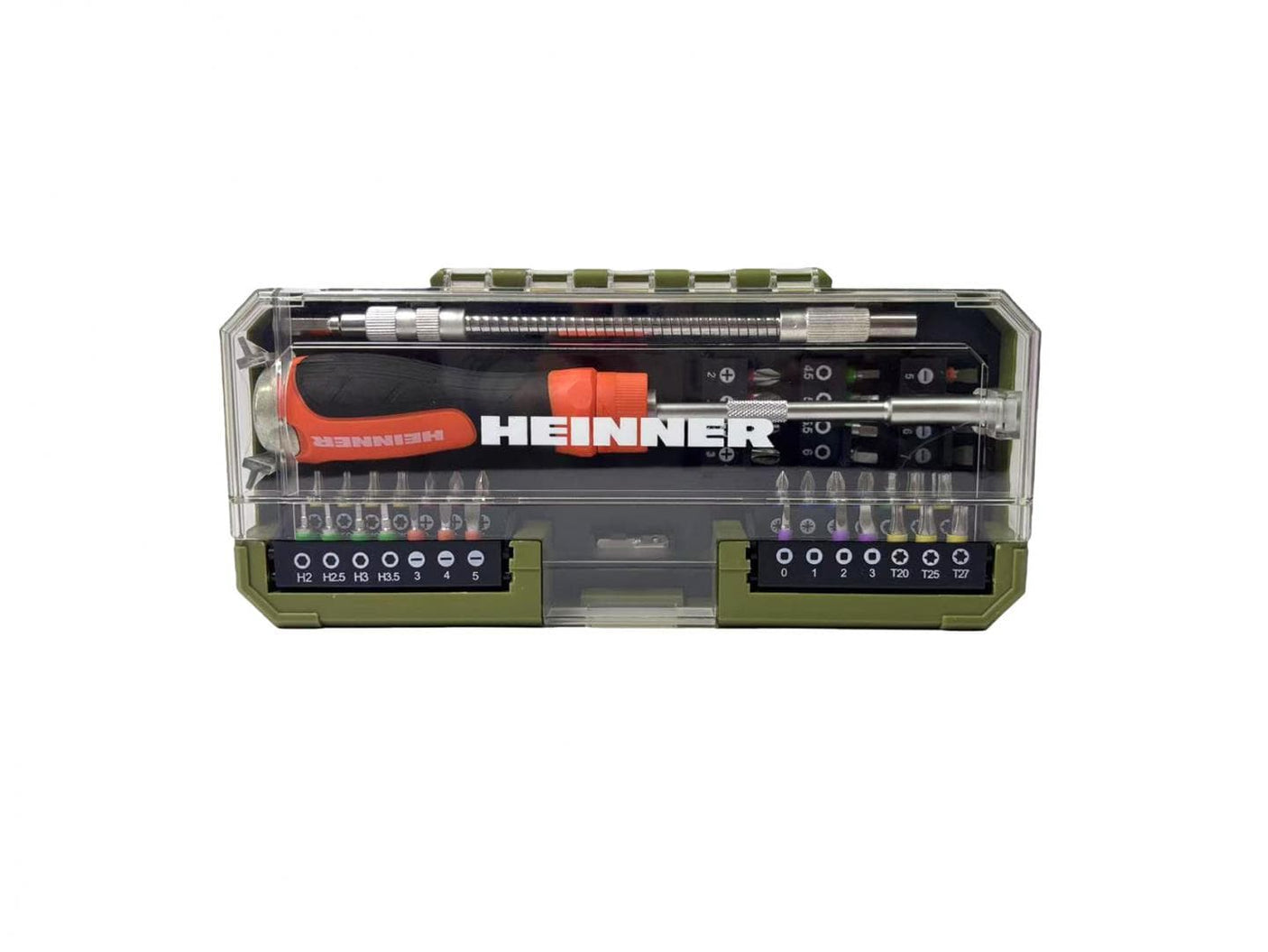 Heinner Scule electrice Set Scule Heinner PCSS018 | 43 Piese, Surubelnita cu Clichet