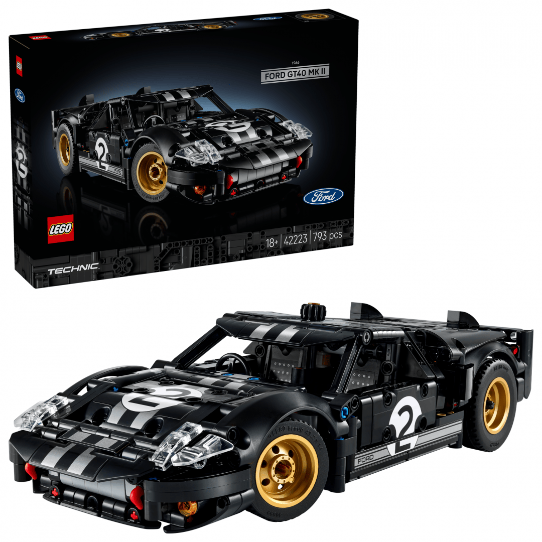 Lego Jucării Set Constructie LEGO Technic 42223 | Masina de Curse 1966 Ford, Multicolor, 8+