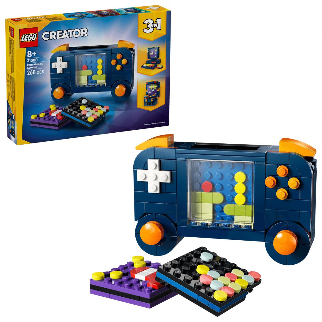 Lego Jucării Set Constructie LEGO Creator 31380 | Consola Jocuri Video Retro, 3-in-1, Cadou
