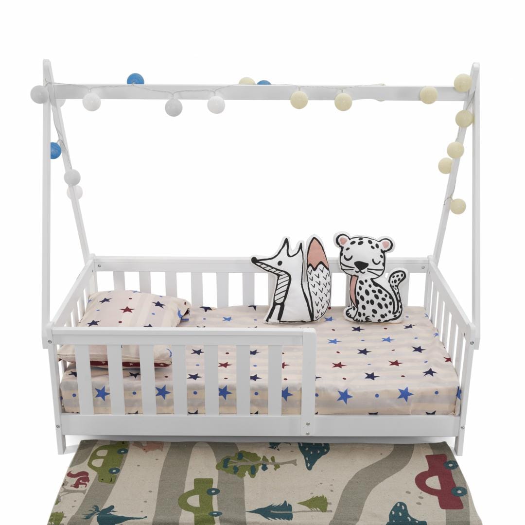 U-Grow Îngrijire bebe Pat Casuta U-Grow UMPC-6256W | Alb, 147.5x75cm