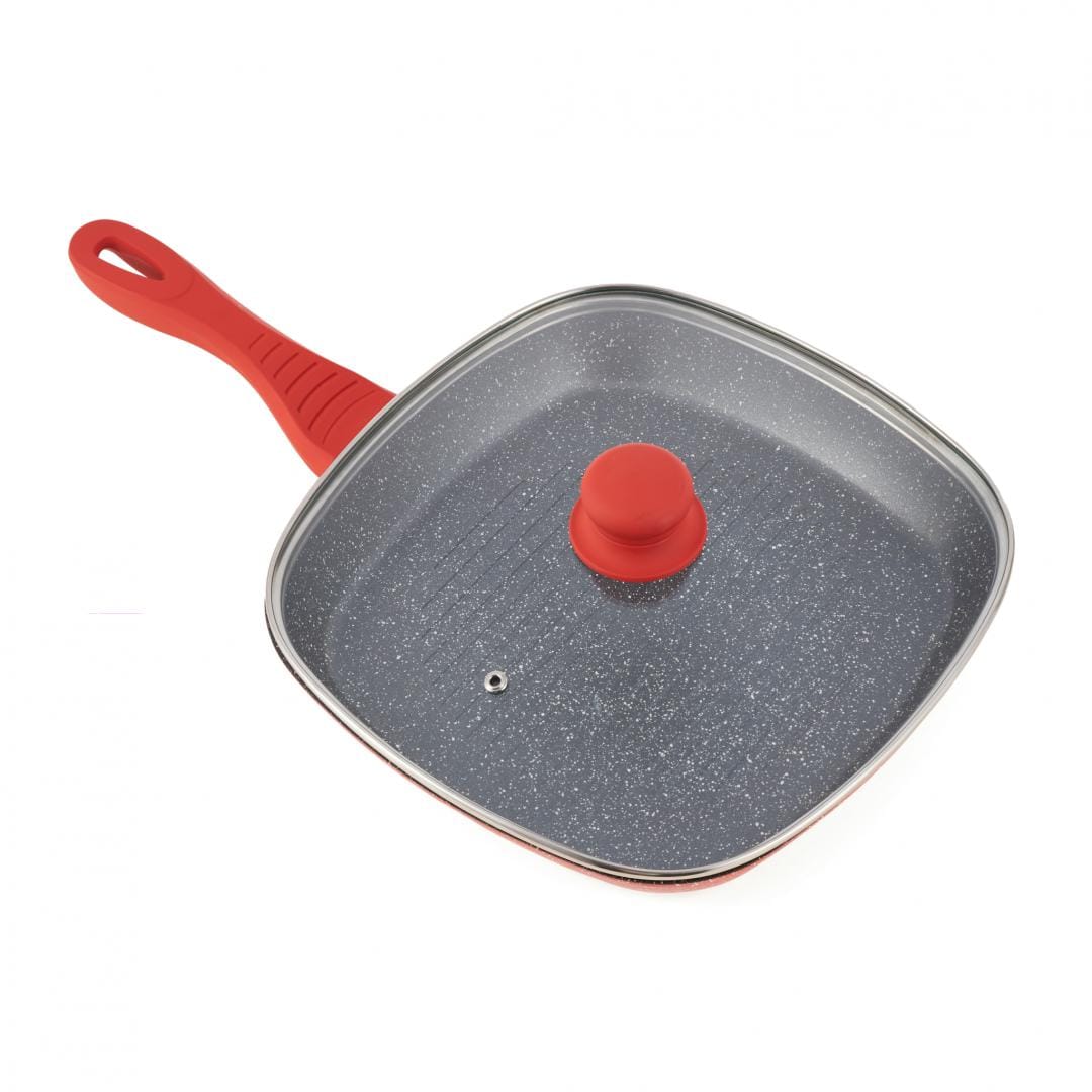 Heinner Tigaie Tigaie Grill Heinner HR-BET-OR28 | 28cm, Aluminiu, Capac, Orange