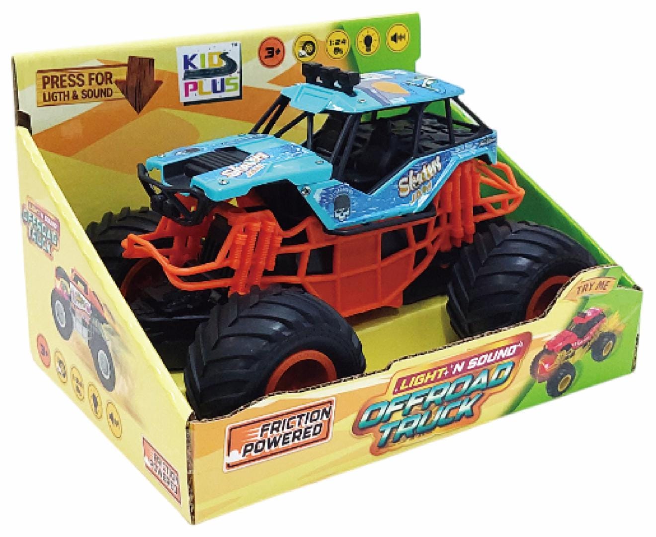 Cevodle Jucării Jucarie Cevodle CEV24521-3006ABS | Masinuta cu Frictiune, Lumini si Sunete, Scara 1/24, 19cm, Albastru
