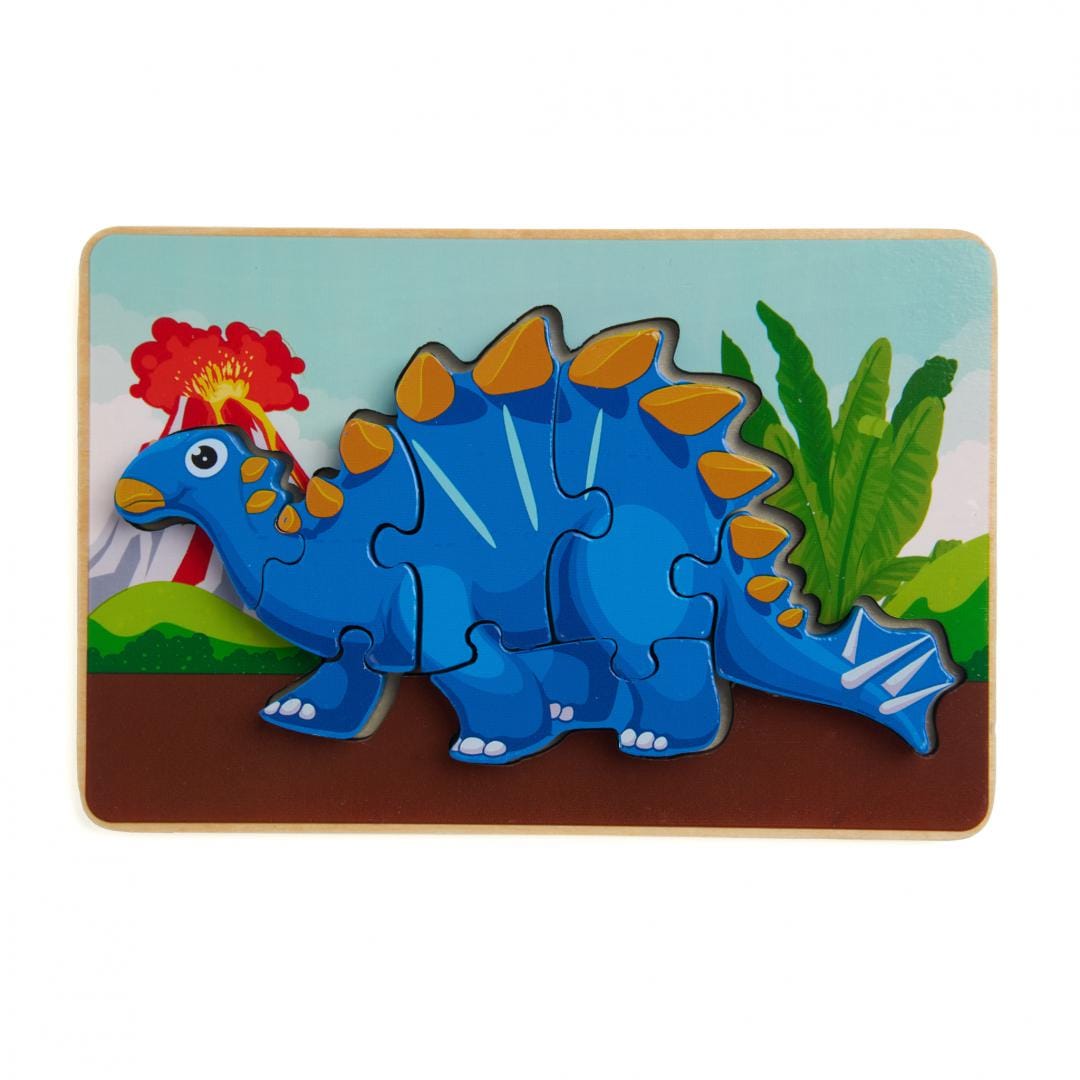 MomKi Jucării Puzzle MomKi MKT79373 | Lemn, Tuojiangosaurus, 8 Piese, Educativ