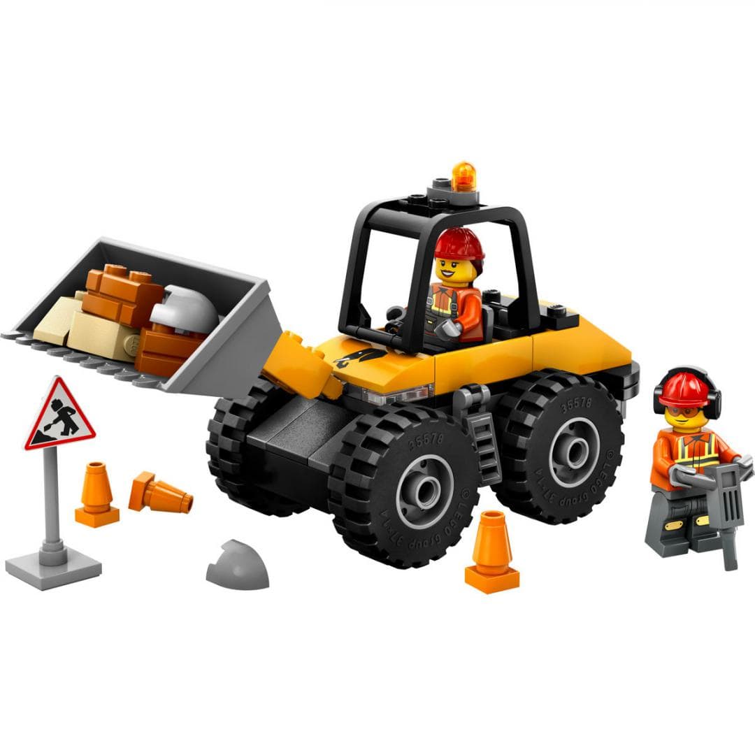 Lego Jucării Set Constructie LEGO City 60450 | Incarcator pe Roti, Galben, Constructii