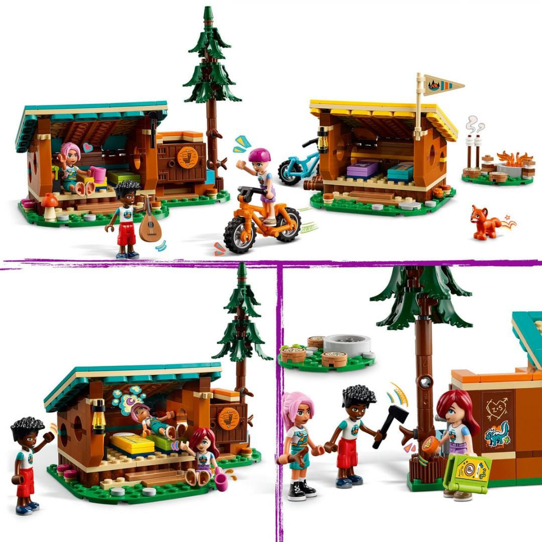 Lego Jucării Set Constructie LEGO 42624 | Cabane Tabara Aventuri, 715 Piese, 7+