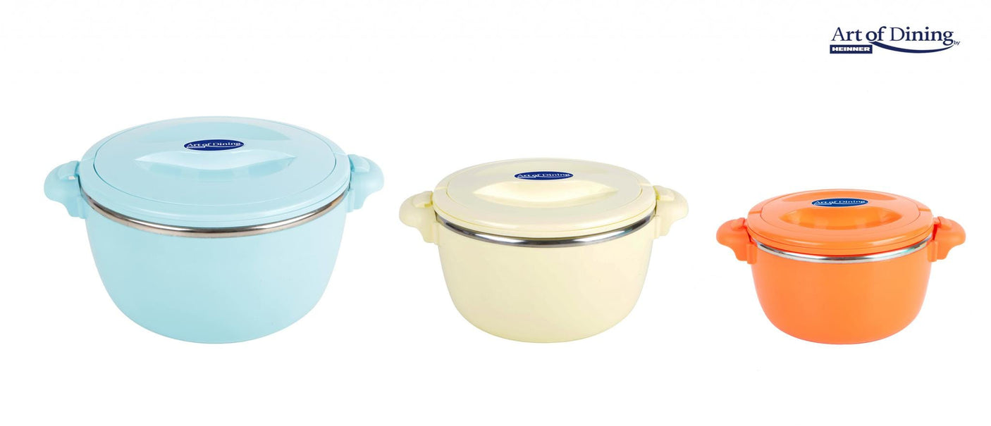 Heinner Set caserole termice Set Caserole Termice Heinner HR-SNV-246LA | 3 piese, 2L+4L+6L, Belly Blue