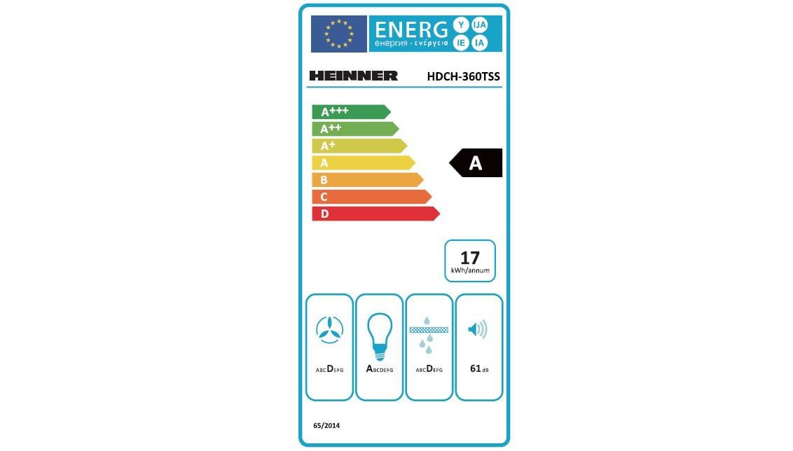 Heinner Hota decorativa Hota Decorativa Heinner HDCH-360TSS | 60cm, 360m3/h, Inox