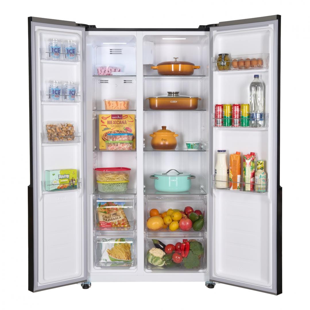 Heinner Side by side Side by Side Heinner HSBS-HM442NFGBKE++ | 442L, No Frost, A++, Negru, 90x59x177cm