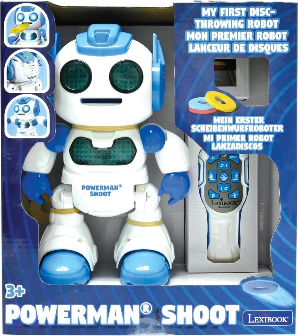 Lexibook Jucării Jucarie Robot Lexibook Powerman Shoot ROB17 | Interactiv, Telecomanda, Dans, Muzica