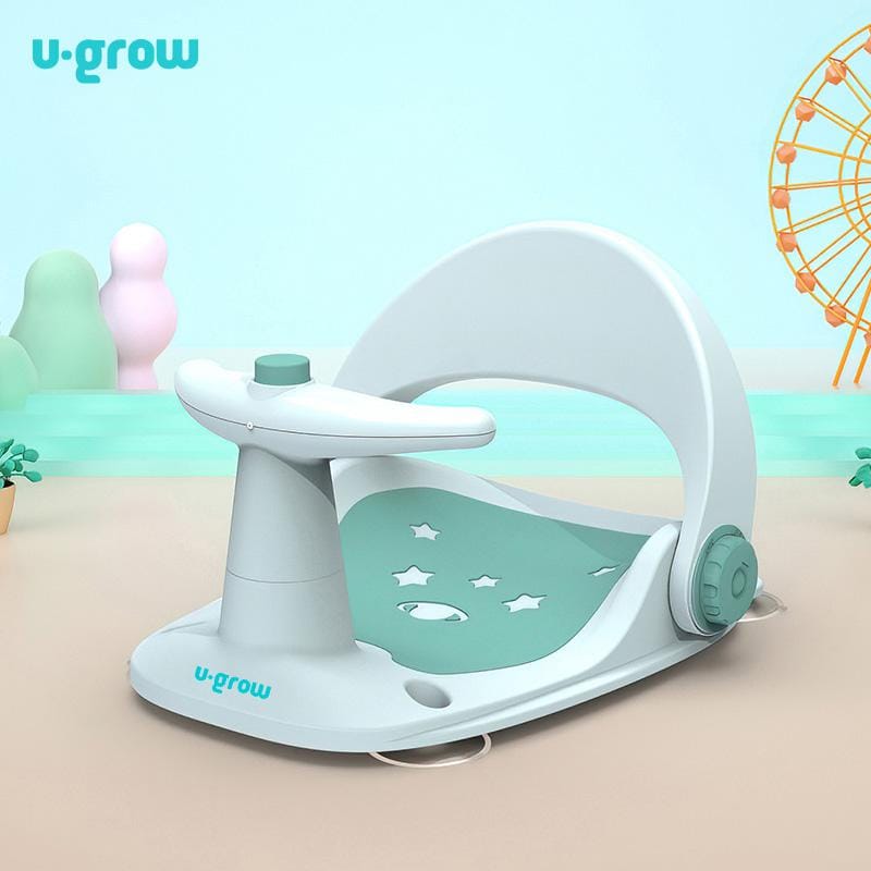 U-Grow Îngrijire bebe Scaun Baie Bebe U-Grow UGSB-0097-BL | Cu Ghidon, Spatar Reglabil, Verde