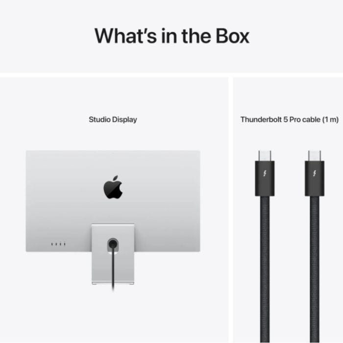 APPLE Apple Studio Display - 27" Retina 5K - Standard Glass with Tilt - Adjustable Stand