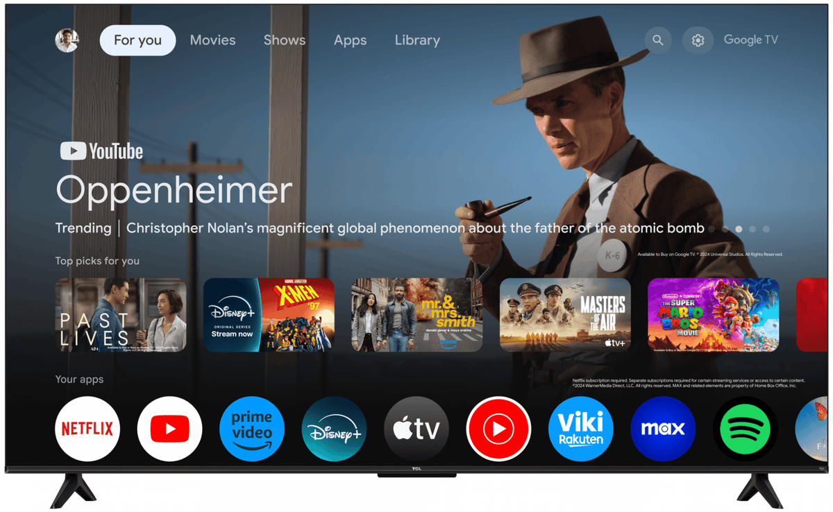 TCL Televizor LED Televizor TCL QLED 65T69C | 164 cm, Smart Google TV, 4K Ultra HD
