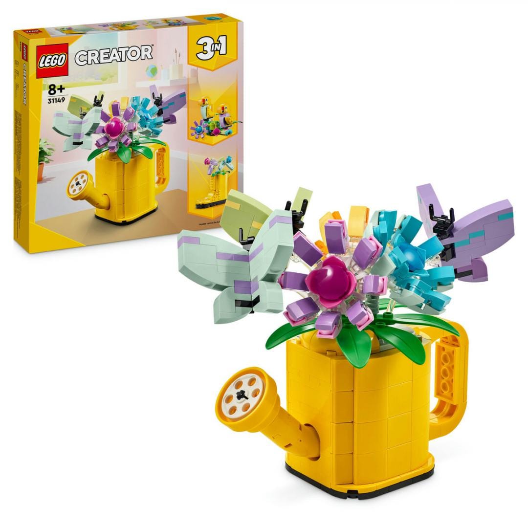 Lego Jucării Set Constructie LEGO Creator 3-in-1 31149 | Flori in Stropitoare, Multicolor, Cadou