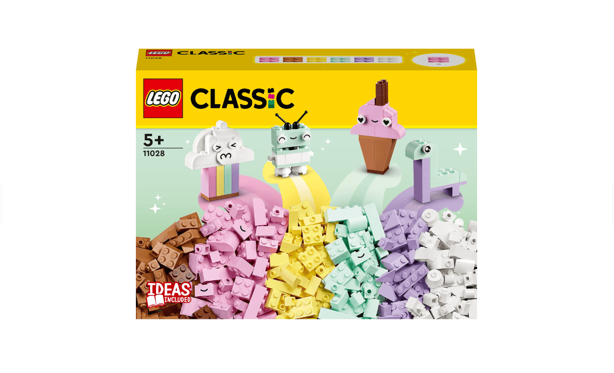 Lego Jucării Set Constructie LEGO 11028 | Cutie Creativa Culori Pastel, 333 Piese, Cadou