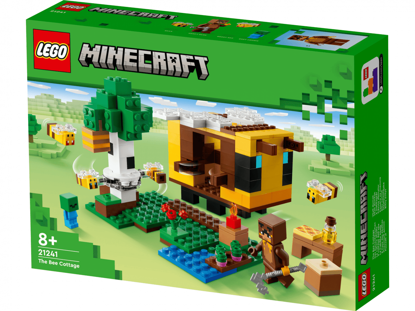 Lego Jucării Set Constructie LEGO Minecraft 21241 | Casuta Albinelor, Cadou Copii