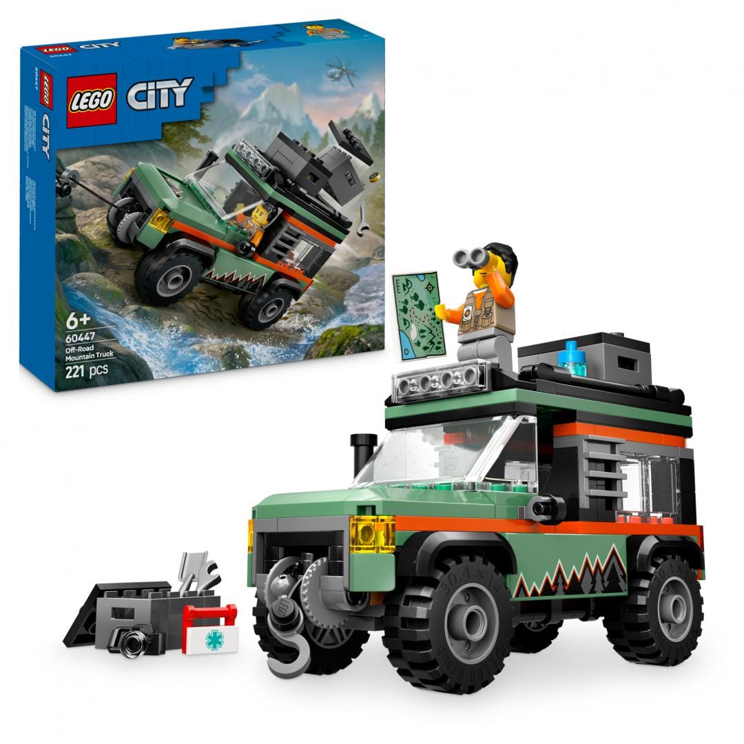 Lego Jucării Set Constructie LEGO City 60447 | 4x4 Off-road, Camioneta, Cadou