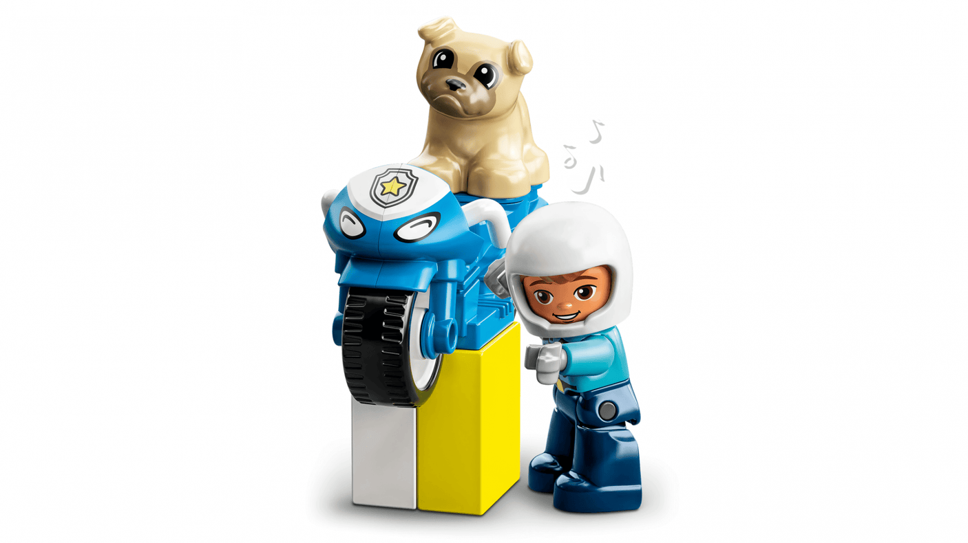 Lego Jucării Set Constructie LEGO Duplo 10967 | Motocicleta de Politie, Cadou