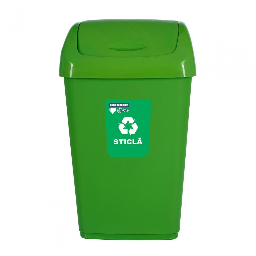 Heinner Cos gunoi Cos Gunoi Heinner HR-AL-35V | 35L, Capac Batant, Reciclare, Verde