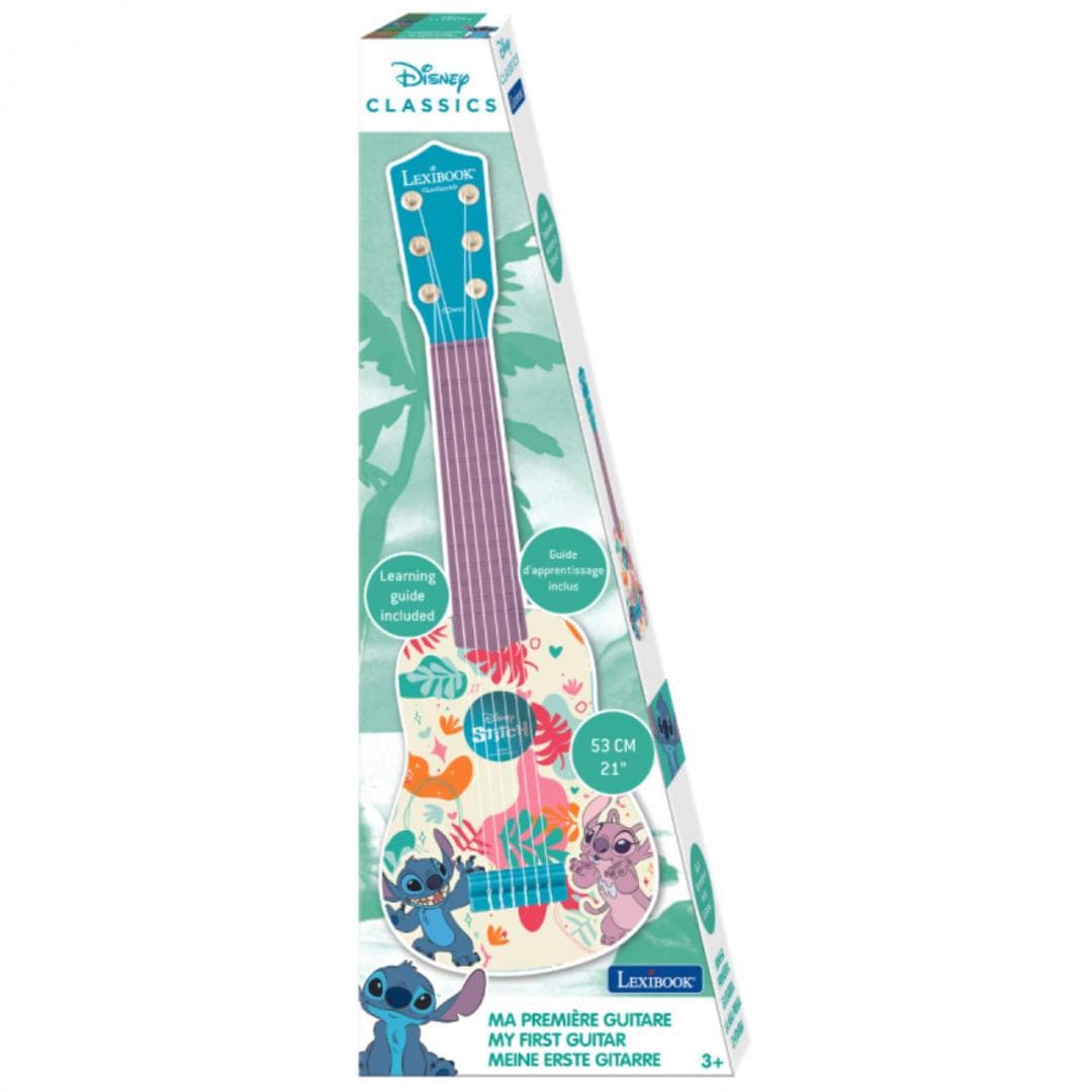 Lexibook Jucării Jucarie Lexibook K200D | Chitara Disney Stitch, 53cm, Prima Mea Chitara