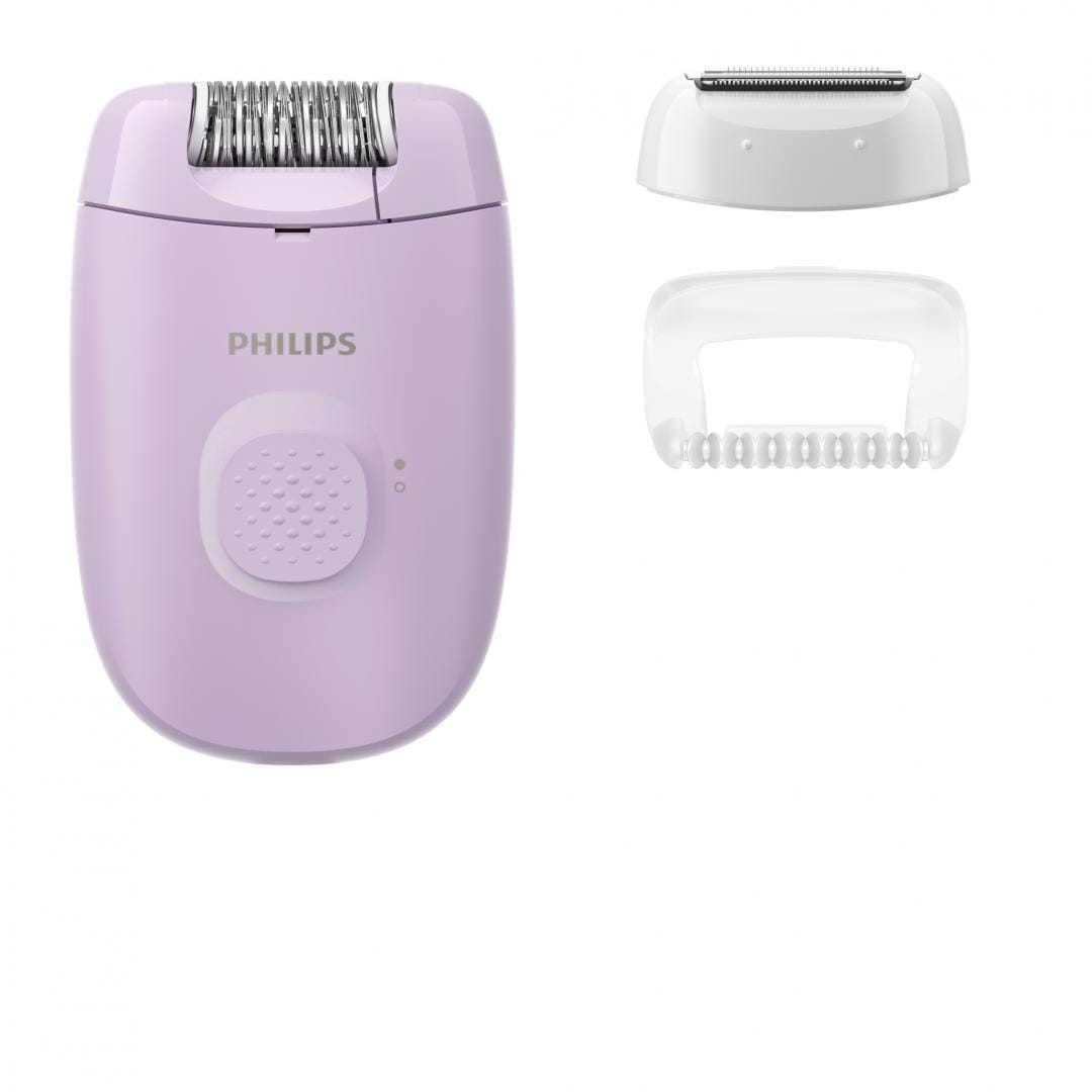Philips Epilator Epilator Philips BRE237/00 | Seria 2000, 1 viteza, 2 accesorii, Retea, Lila