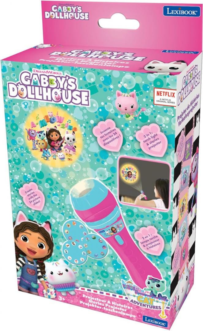 Lexibook Jucării Lanterna cu Proiector Lexibook LTC050GDH | Gabby's Dollhouse, LED, Copii