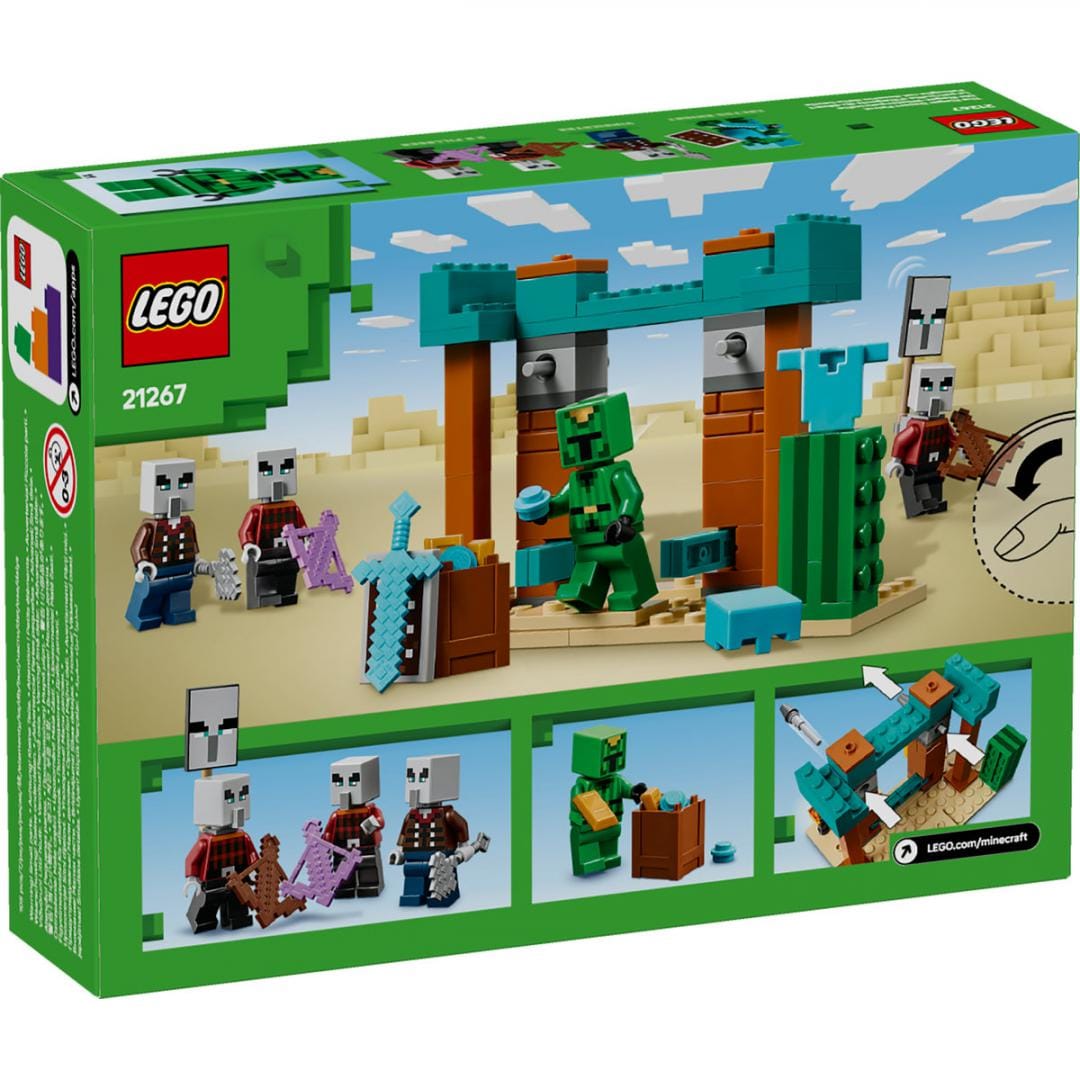 Lego Jucării Set Constructie LEGO Minecraft 21267 | Patrula Illager in Desert, 294 Piese, 7+